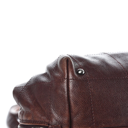 Chanel Caviar Chocolate Bar Quilted Shoulder Bag Brown 11 of 23