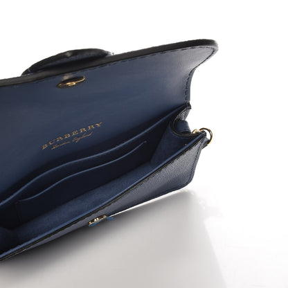 Burberry Soft Grain Calfskin Mini Phone Bag Steel Blue 5 of 7