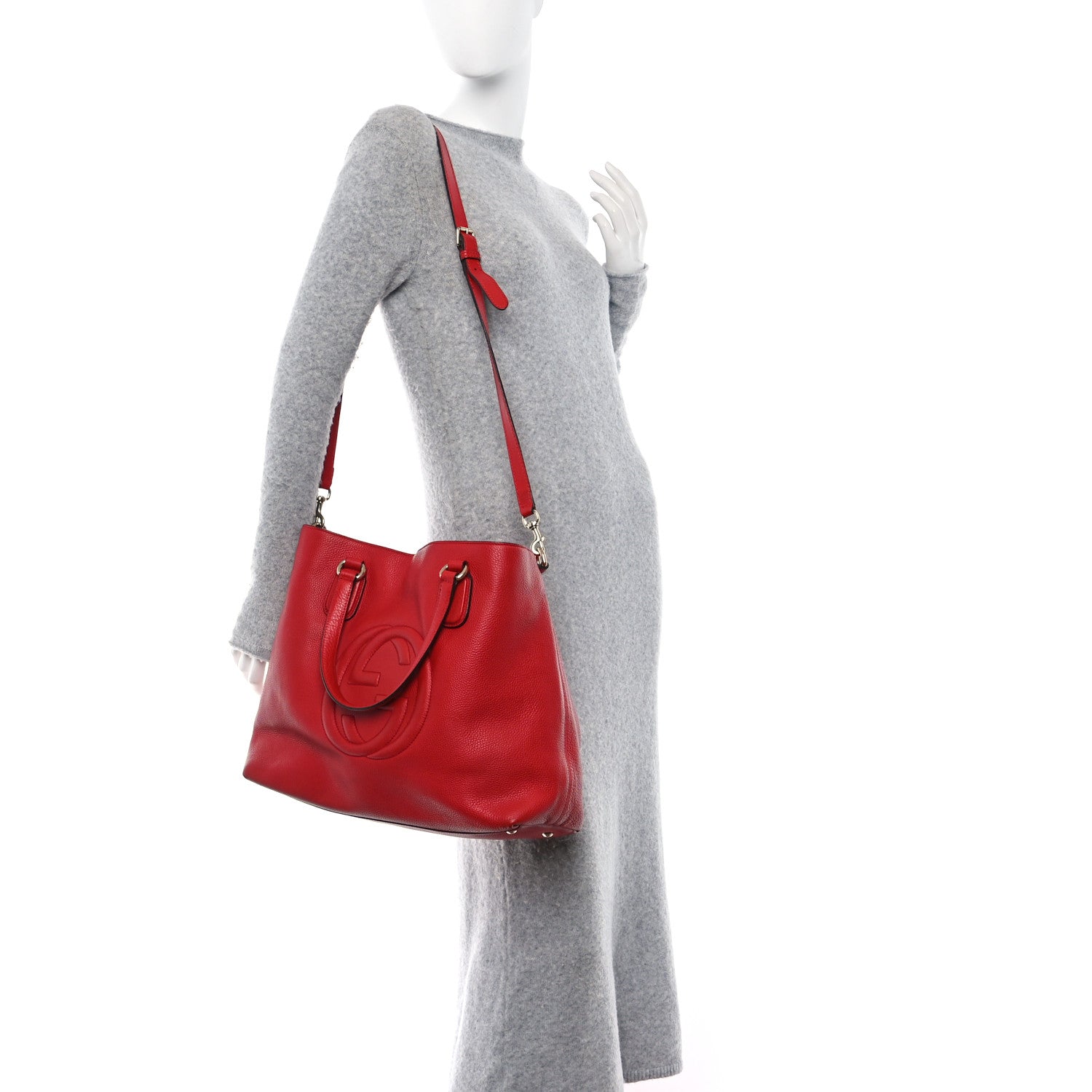Gucci Cellarius Calfskin Large Soho Working Tote Tabasco 2 of 18