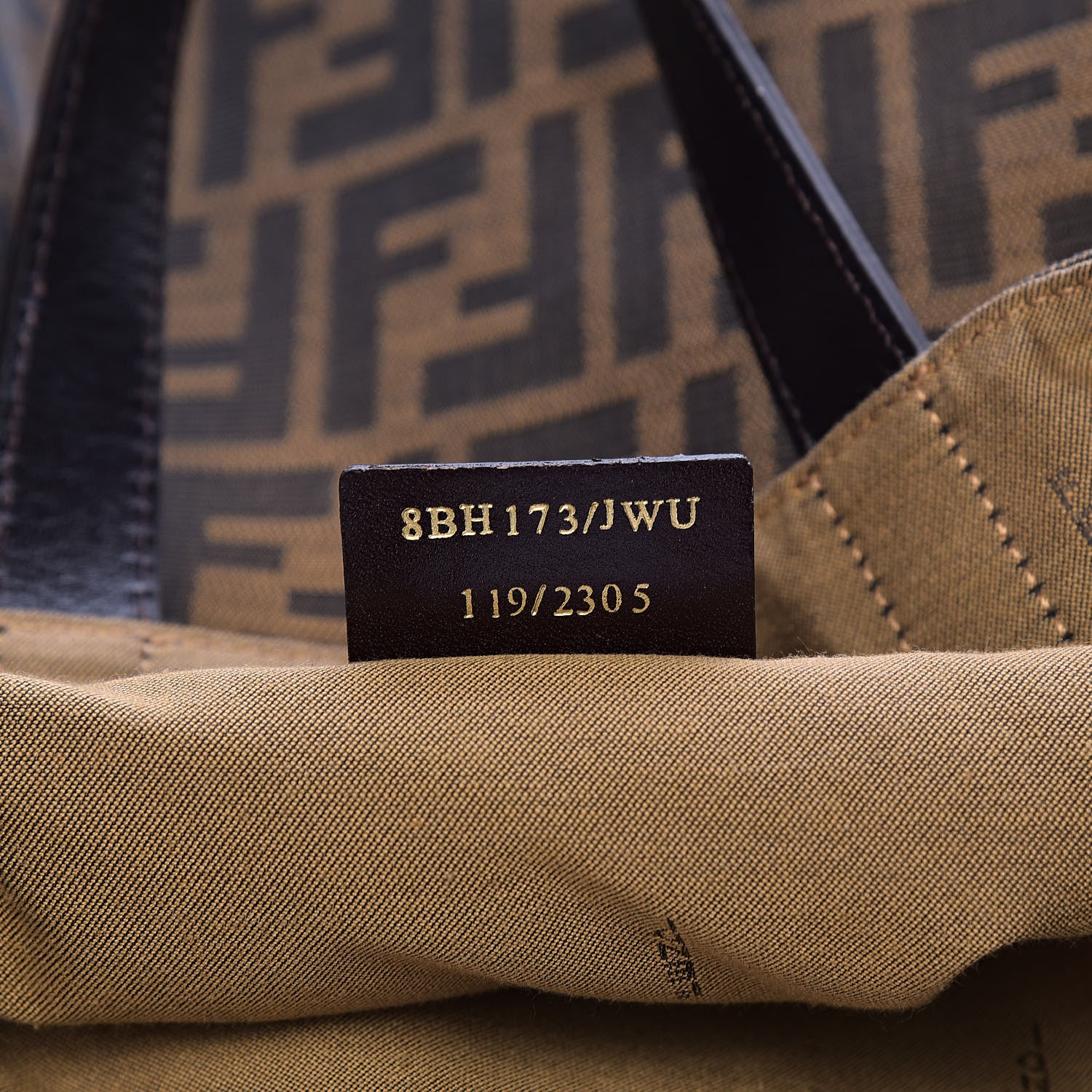 Fendi Zucca Shopping Tote Tobacco 7 of 12