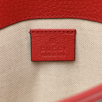Gucci GG Supreme Monogram Apple Interlocking G Belt Bag Beige Multicolor Lobster Red 6 of 11