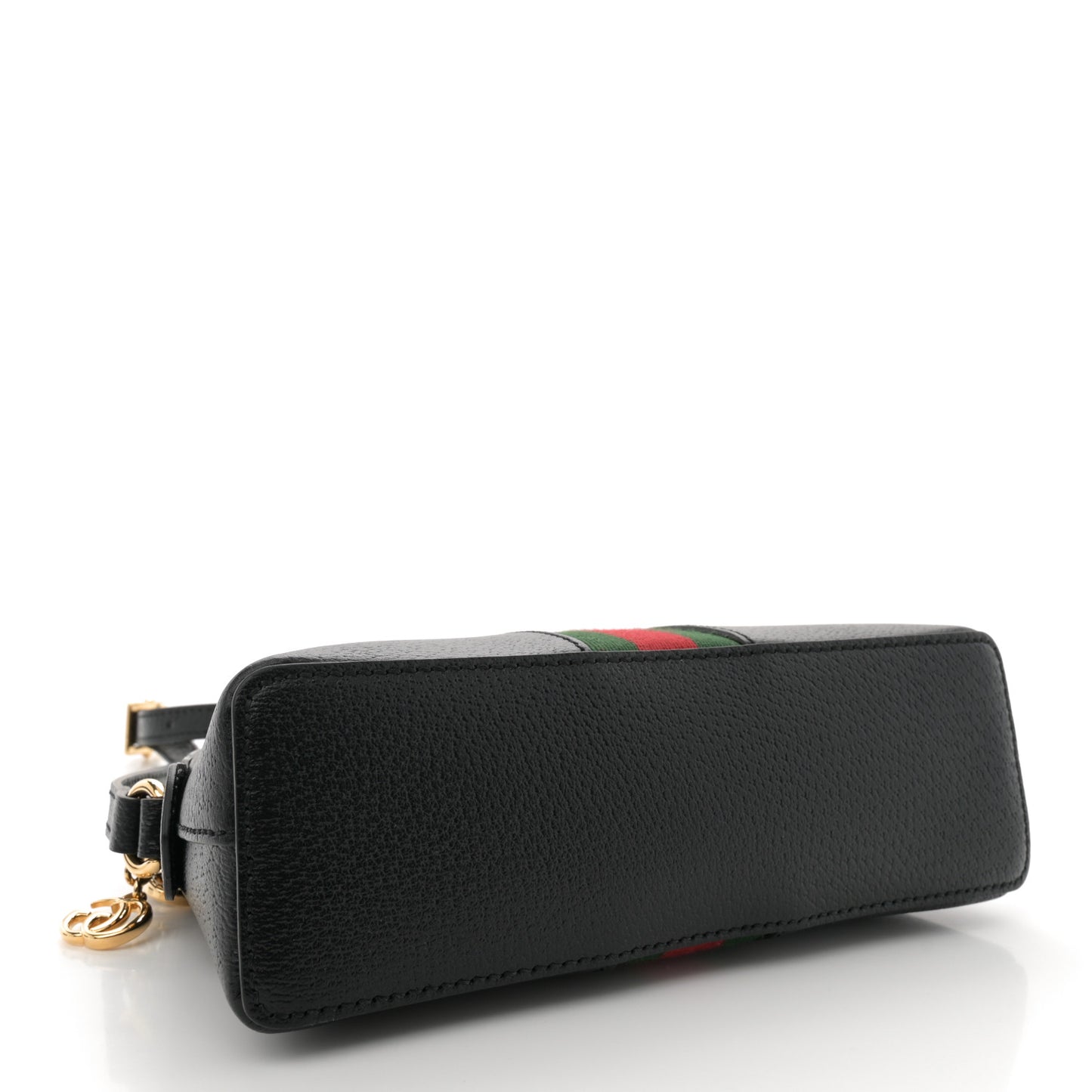 Calfskin GG Web Small Ophidia Dome Shoulder Bag Black