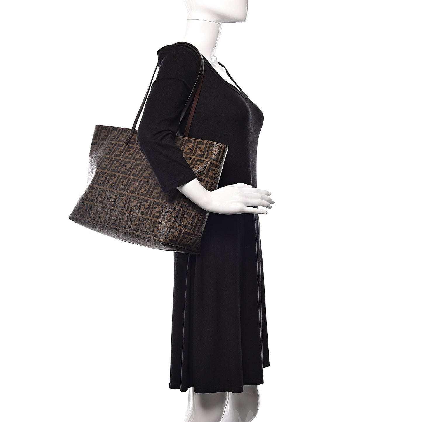 Zucca Spalmati Medium Roll Tote Tobacco Fuxia
