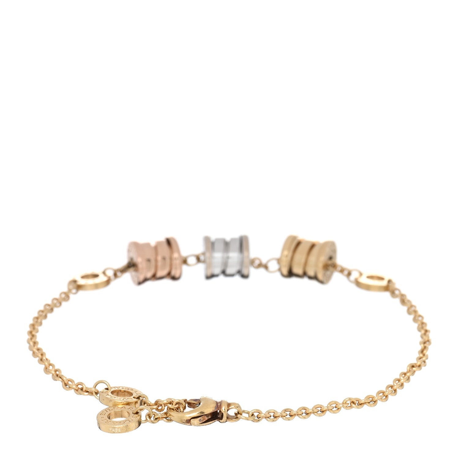 Bulgari 18K Yellow Rose White Gold B.Zero1 Bracelet 2 of 4