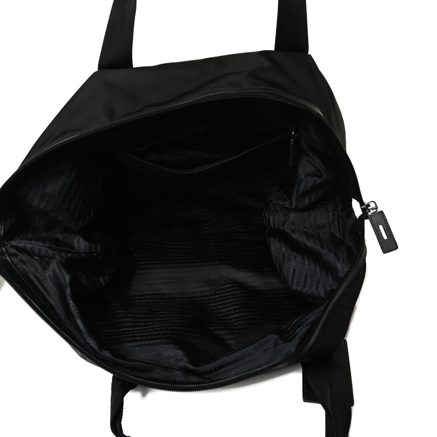 Prada Tessuto Nylon Saffiano Carry On Travel Bag Black 5 of 13