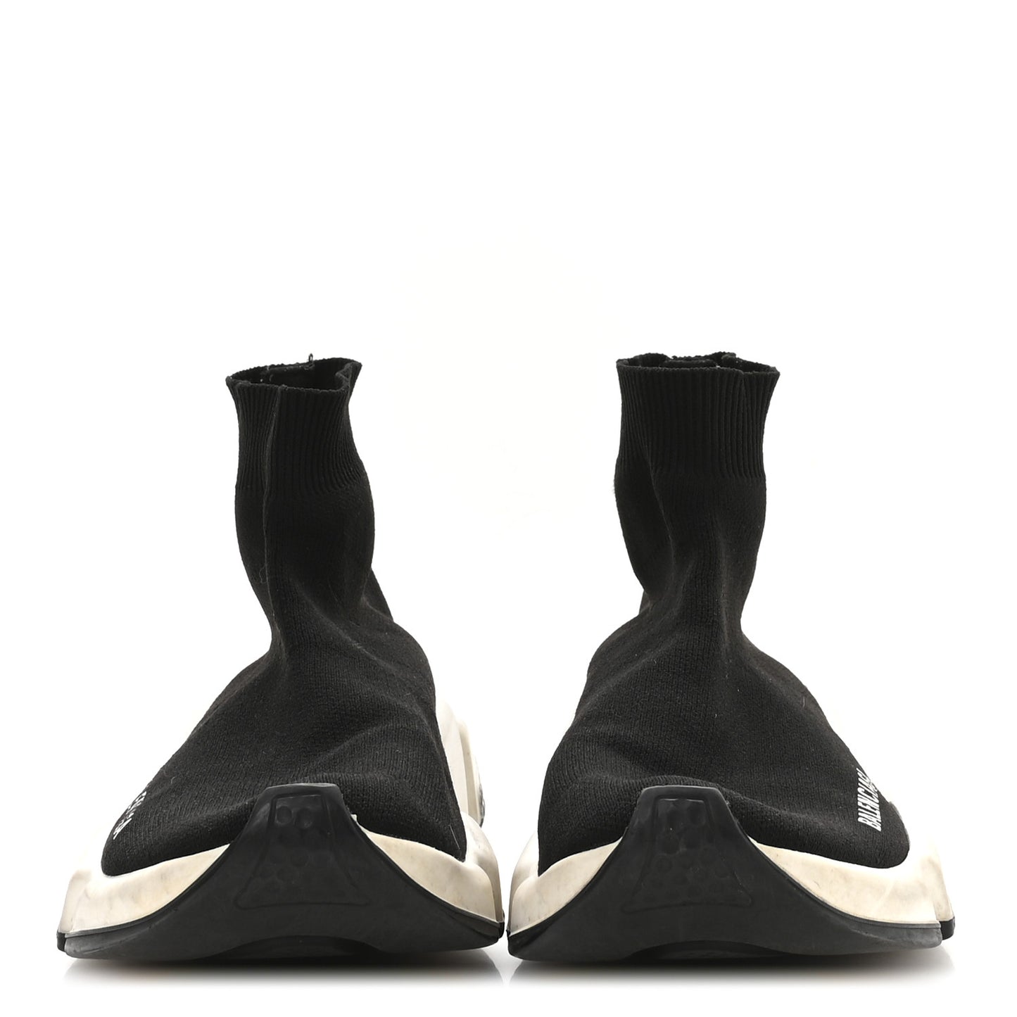 Technical 3D Recycled Knit Bi-Color Sole Womens Speed 2.0 Sneakers 37 Black White