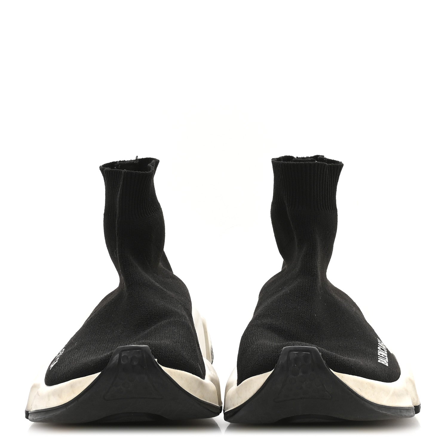 Balenciaga Technical 3D Recycled Knit Bi-Color Sole Womens Speed 2.0 Sneakers 37 Black White 3 of 7