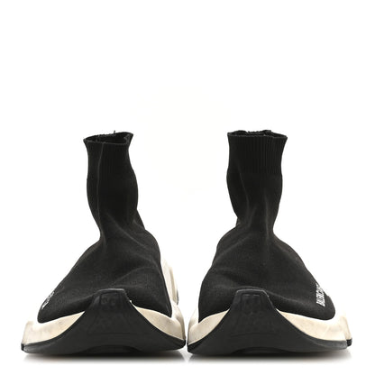 Balenciaga Technical 3D Recycled Knit Bi-Color Sole Womens Speed 2.0 Sneakers 37 Black White 3 of 7