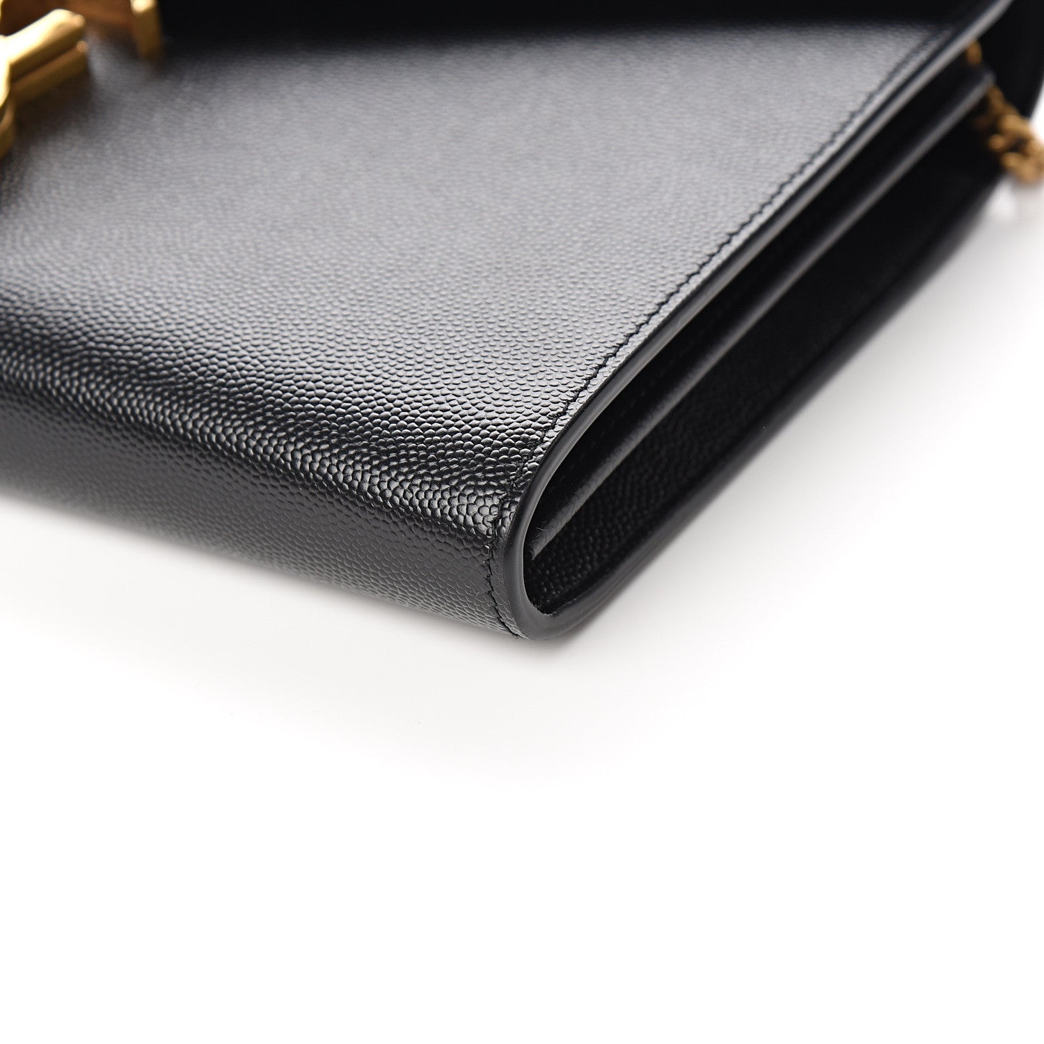 Saint Laurent Grain De Poudre Monogram Cassandra Chain Wallet Black Rouge Legion 7 of 8