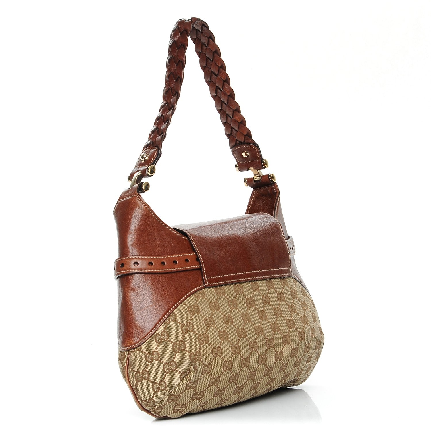 Gucci Monogram Pelham Shoulder Bag Brown 3 of 10