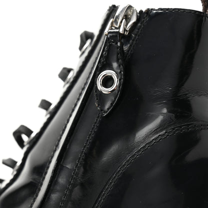 Louis Vuitton Patent Calfskin Star Trail Ankle Boots 38 Black 12 of 12