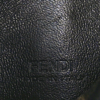 Fendi Fabric Jacquard FF 1974 Nano Baguette Charm Tobacco Moro Black 5 of 7
