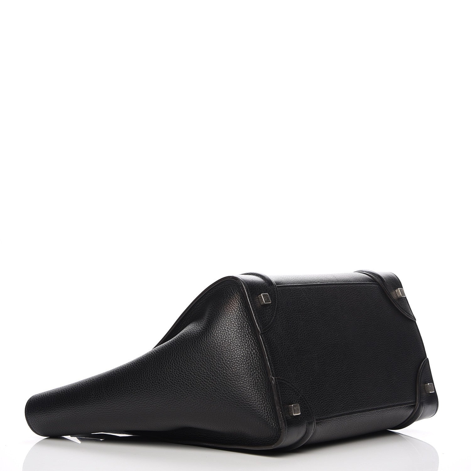 Celine Drummed Calfskin Mini Luggage Black 4 of 9