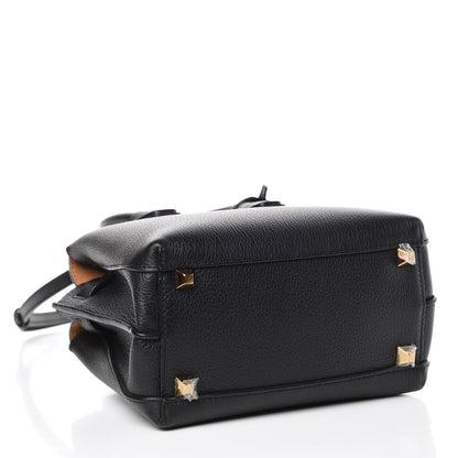 MCM Grained Calfskin Mini Milla Tote Phantom Grey 4 of 11