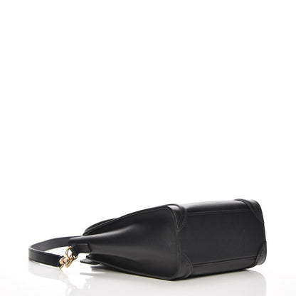 Celine Smooth Calfskin Nano Luggage Black 5 of 8