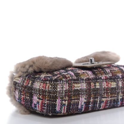 Chanel Rabbit Fur Tweed Lizard Small Fantasy Flap Multicolor 6 of 9