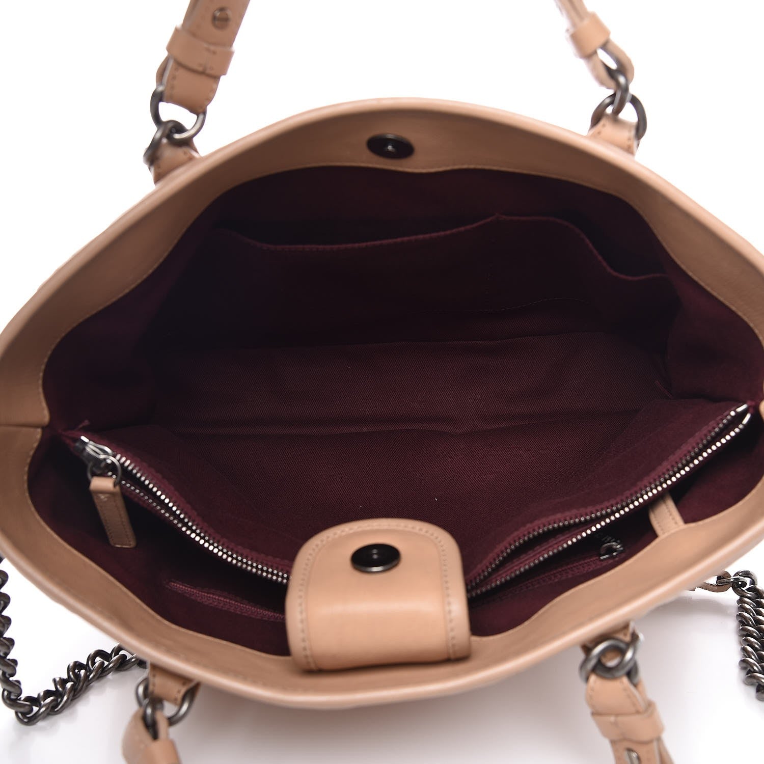Chanel Calfskin Quilted Small Casual Riviera Tote Beige 6 of 10
