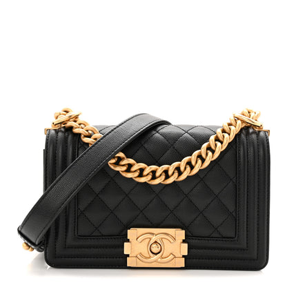 Chanel Caviar Quilted Small Boy Flap Black 1 of 11