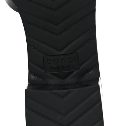 Gucci Rubber Gucci Logo Womens Platform 20/60mm Slide Sandals 38 Black 6 of 10