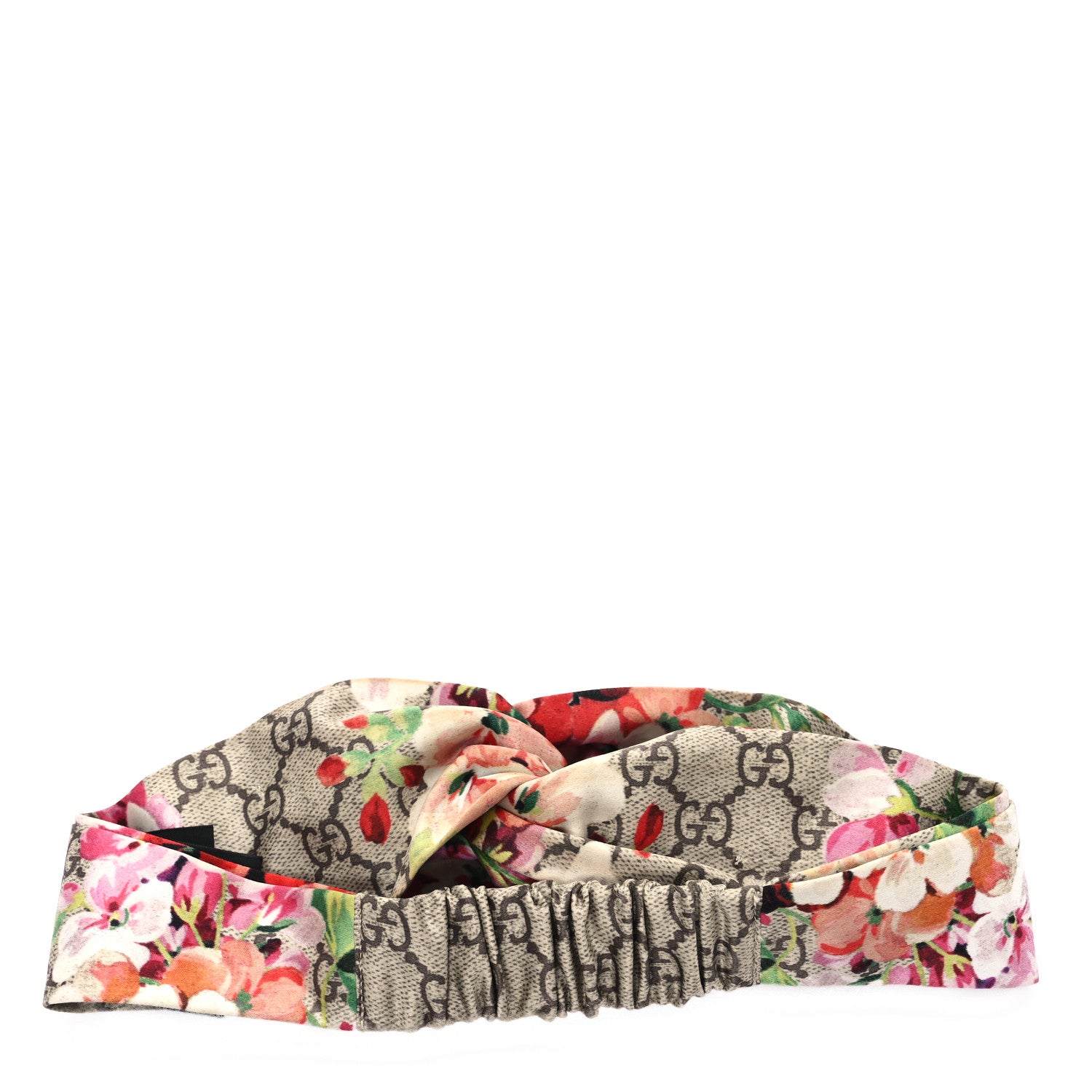 Gucci Silk Monogram Blooms Print Headband Antique Rose 3 of 5