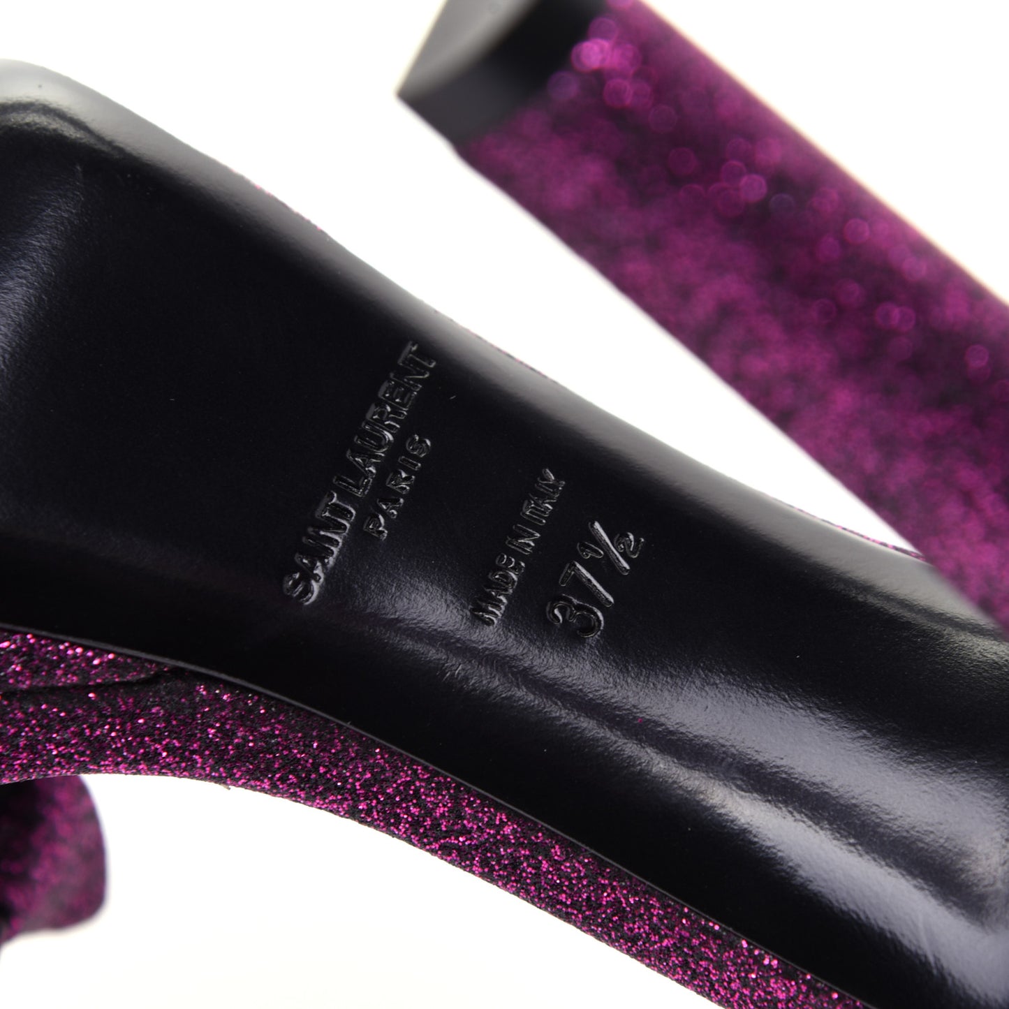 Glitter Hall Platform Sandals 37.5 Purple
