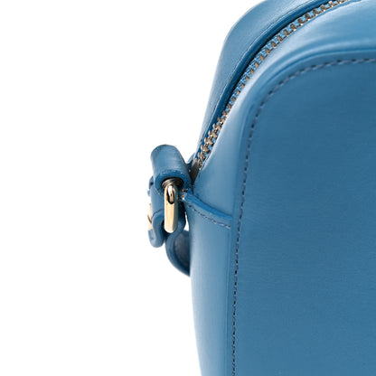 Versace Calfskin Palazzo Medusa Camera Bag Blue 19 of 19