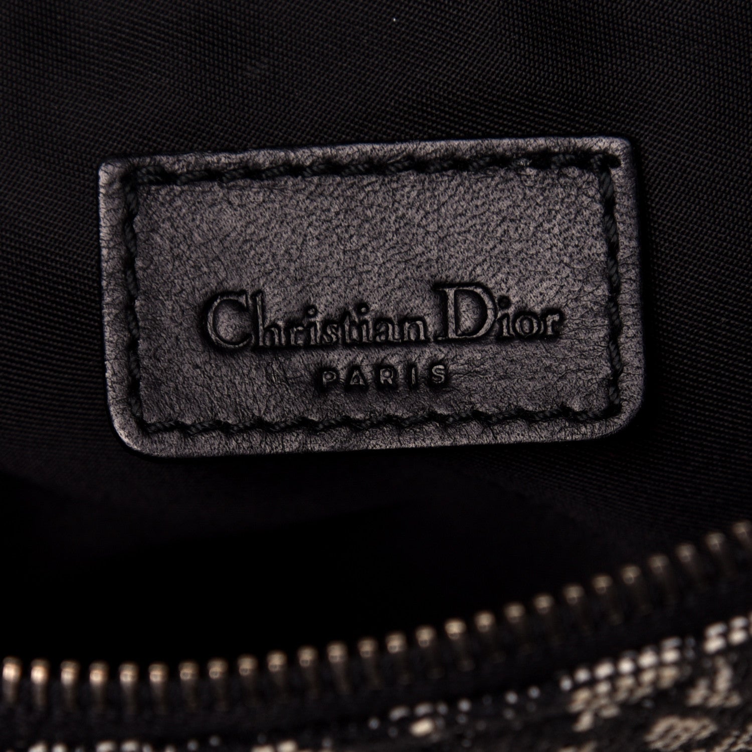 Christian Dior Monogram Mini Saddle Pochette Black 6 of 9