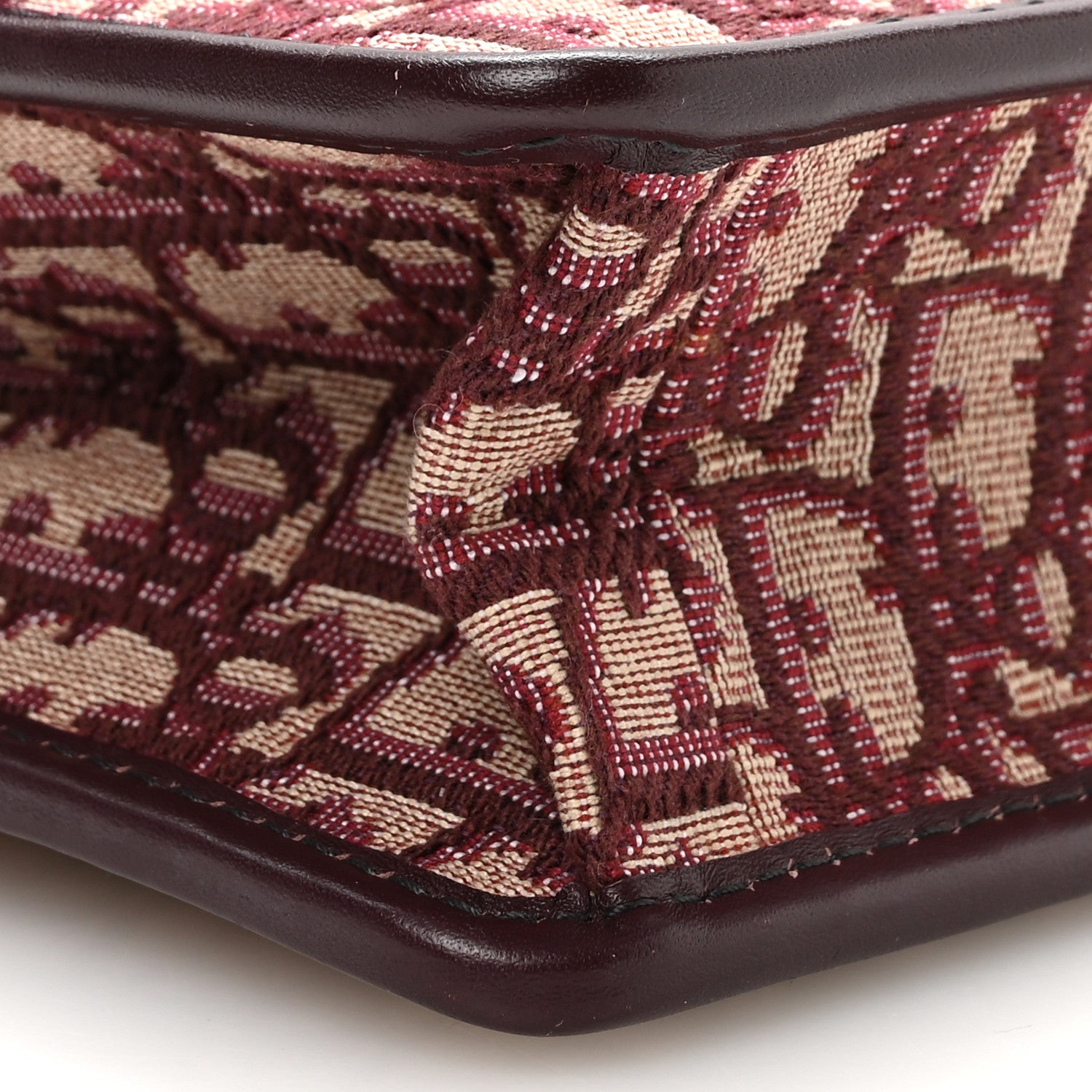 Christian Dior Oblique 30 Montaigne Flap Bag Burgundy 9 of 10