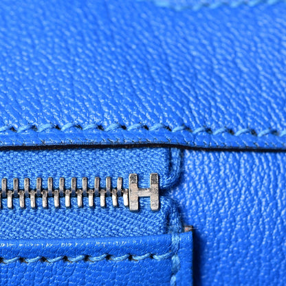 Hermes Taurillon Clemence Birkin 35 Bleu Hydra 13 of 33