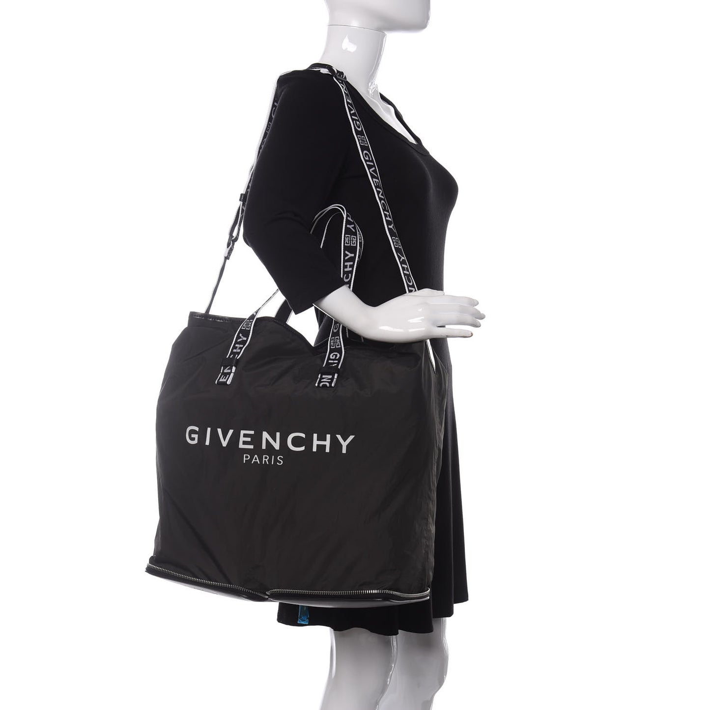 Nylon Light 3 Foldable Tote Black