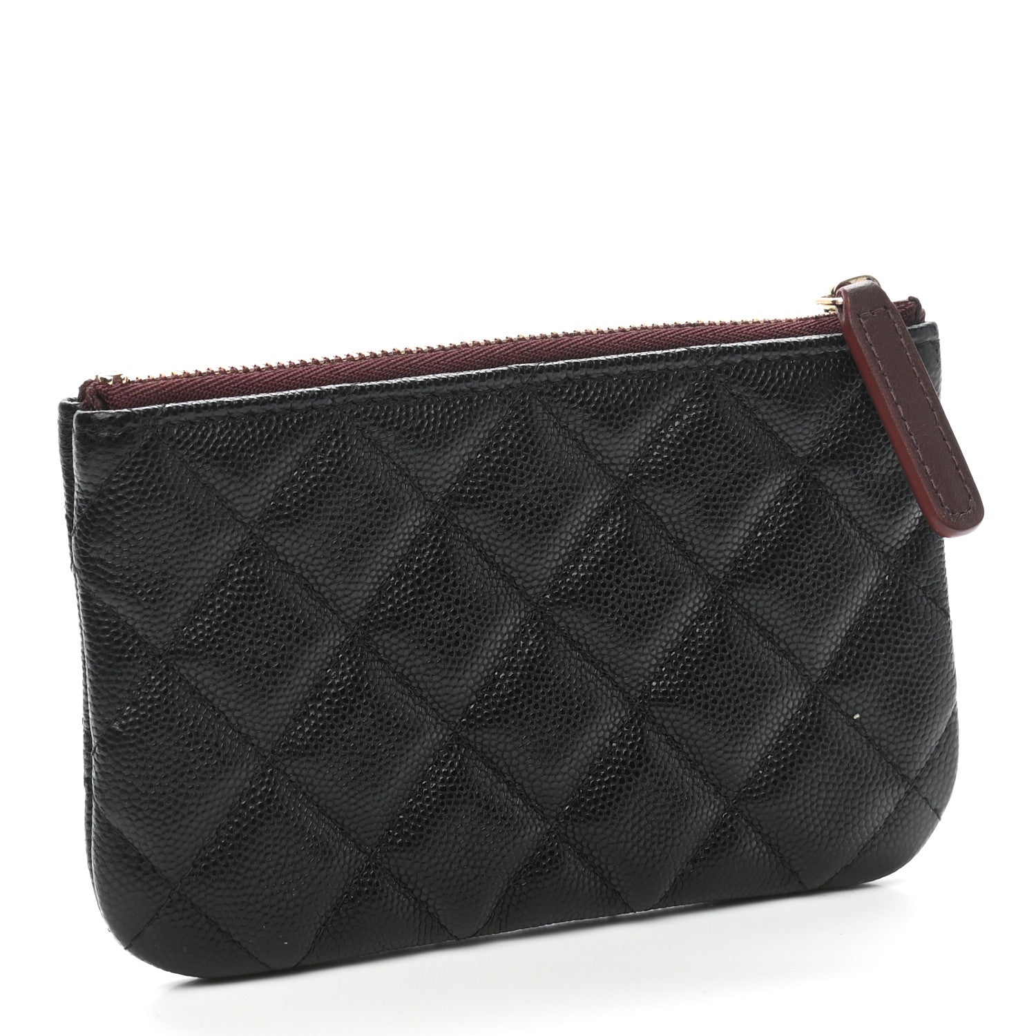 Chanel Caviar Quilted Small Cosmetic Case Black 3 of 7