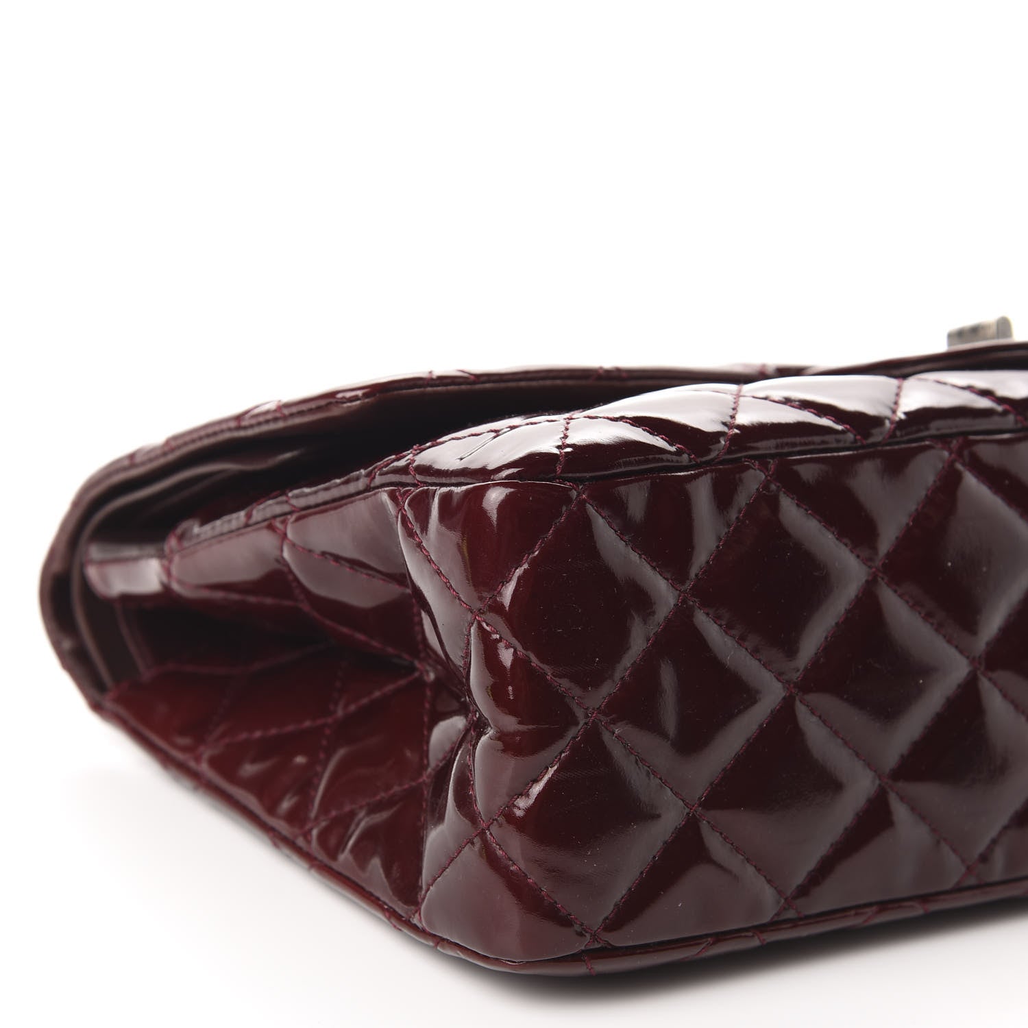 Chanel Patent Quilted 2.55 Reissue 227 Flap Light Burgundy 6 of 10