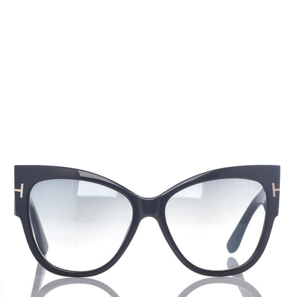 Tom Ford Acetate Anoushka Cat Eye Sunglasses TF371 Black 2 of 7