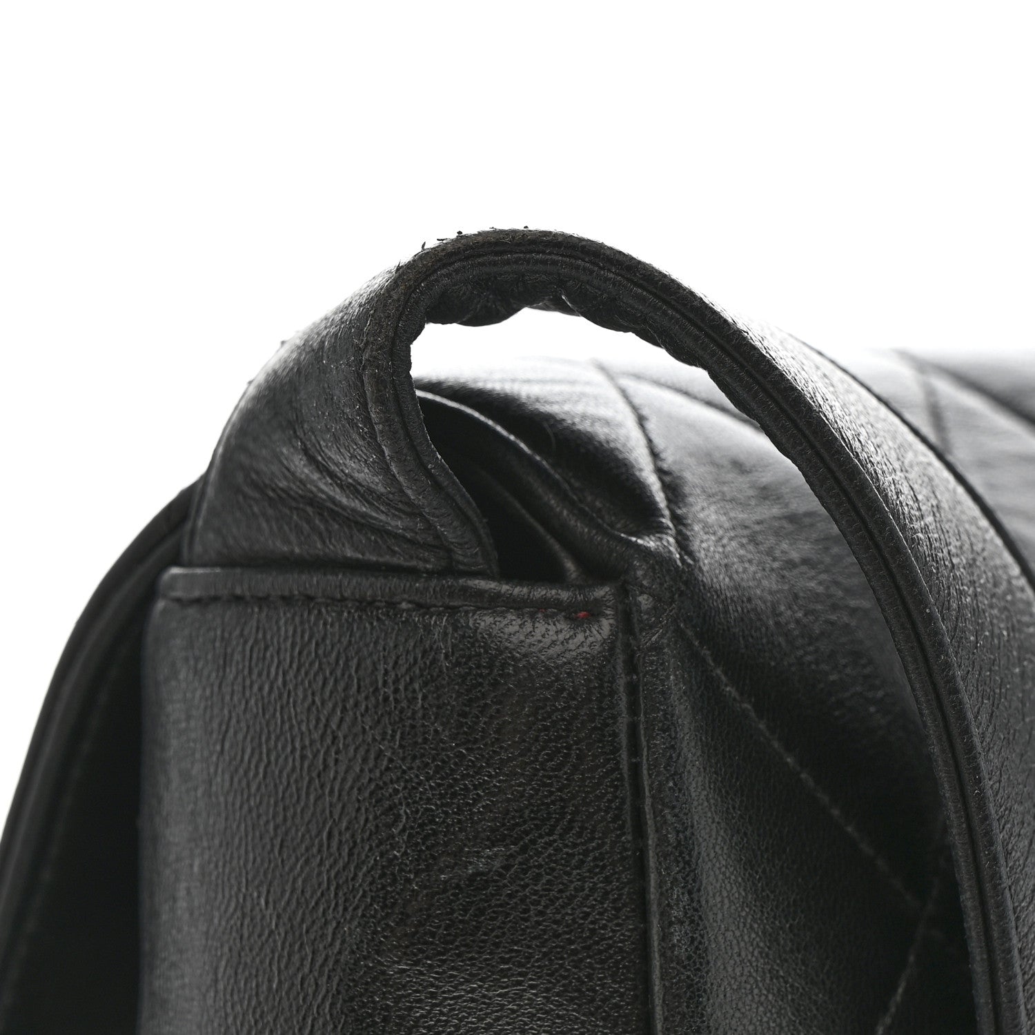 Chanel Lambskin Quilted Double Pocket Shoulder Bag Black 13 of 13