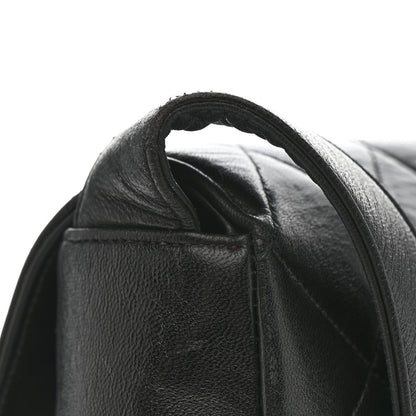Chanel Lambskin Quilted Double Pocket Shoulder Bag Black 13 of 13
