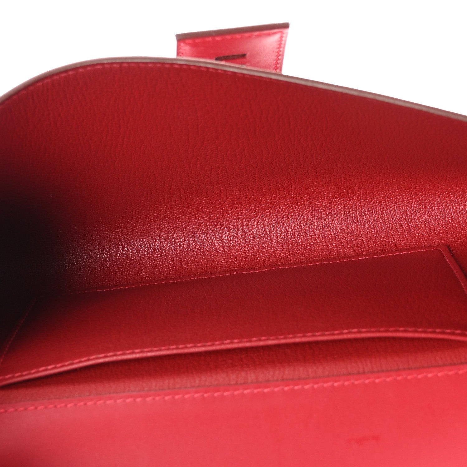 Hermes Tadelakt Medor 23 Clutch Rouge Vif 5 of 12
