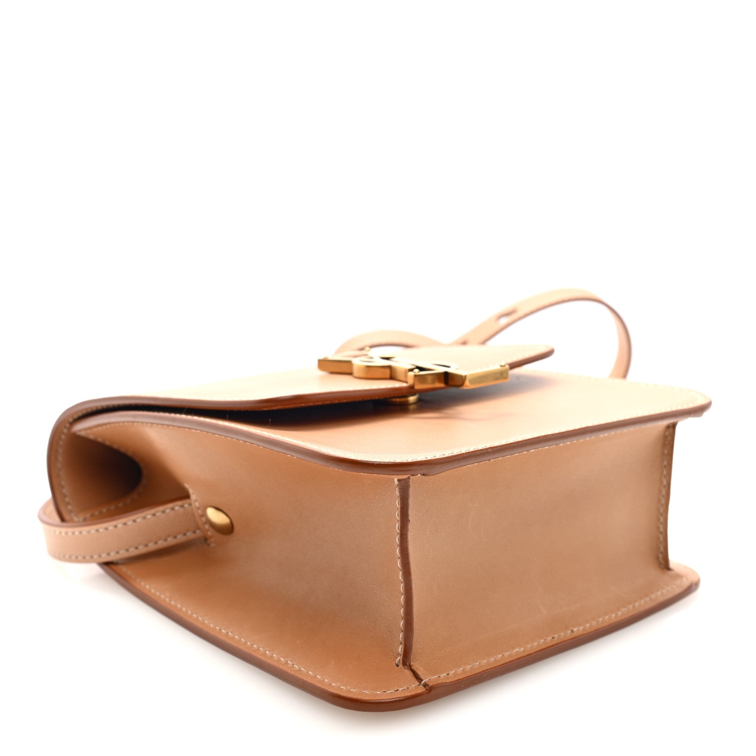 Saint Laurent Smooth Calfskin North South Kaia Satchel Vintage Brown 4 of 9