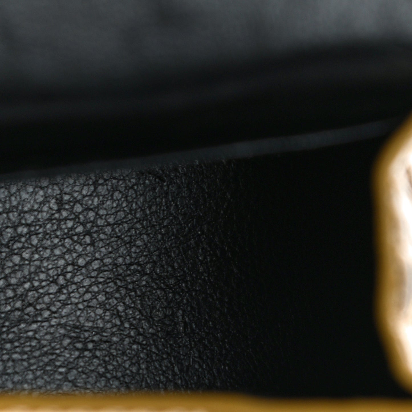 Metallic Calfskin Crocodile Embossed Hourglass Top Handle Bag Mini Gold