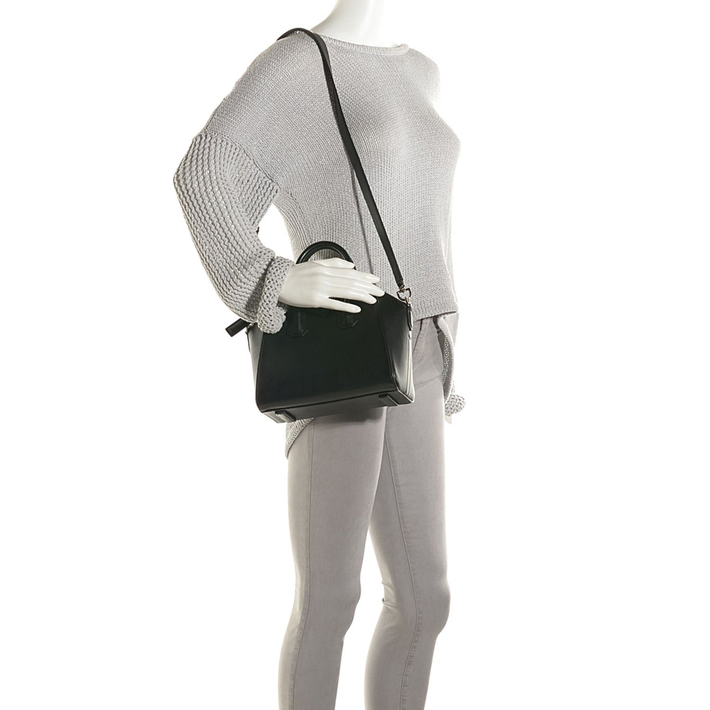 Sugar Goatskin Mini Antigona Black