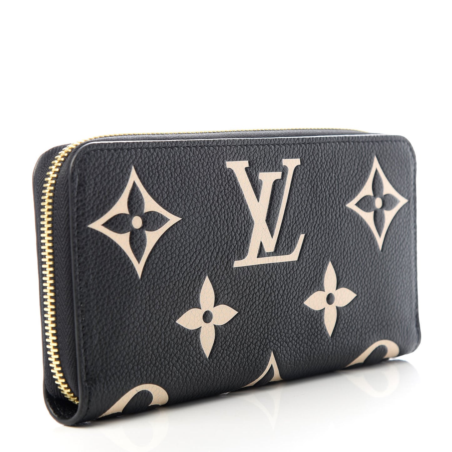 Empreinte Monogram Giant Zippy Wallet Black Beige