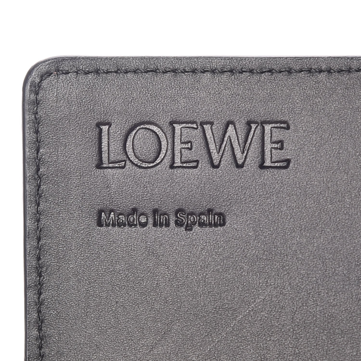 Loewe Engraved Calfskin Anagram Continental Wallet Pink Tulip Black 6 of 9