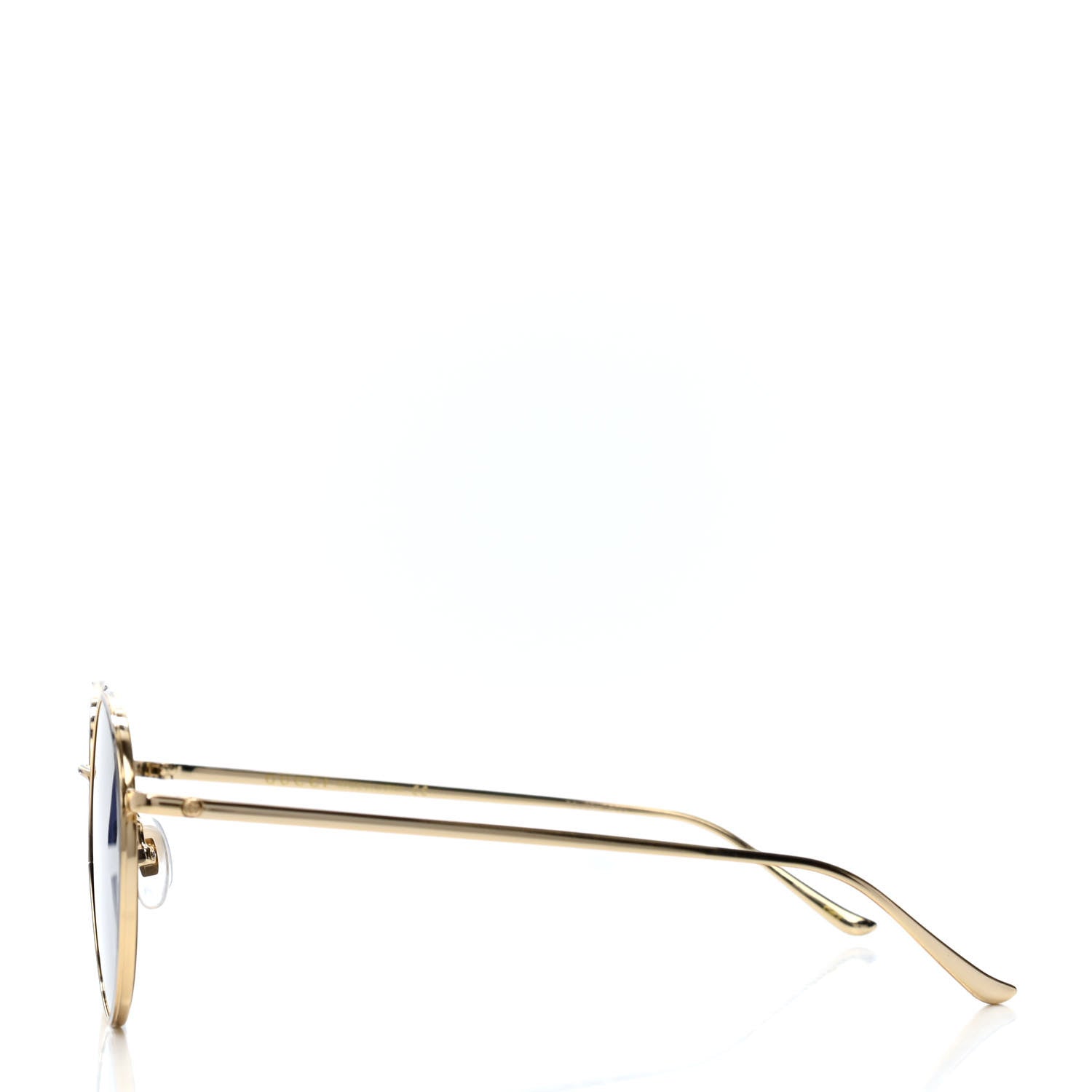 Gucci Round Sunglasses GG0401SK Gold 3 of 4