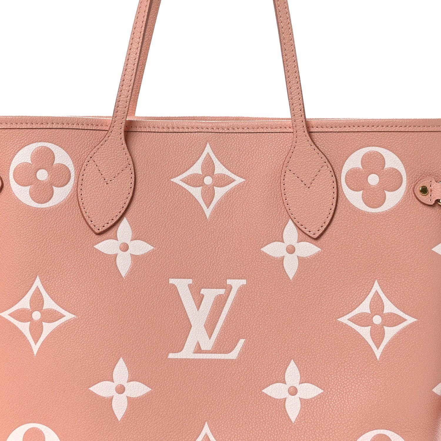 Louis Vuitton Empreinte Monogram Giant Neverfull MM Trianon Pink Cream 6 of 11