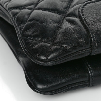 Chanel Glazed Calfskin Quilted Shopping Tote Black 8 of 11