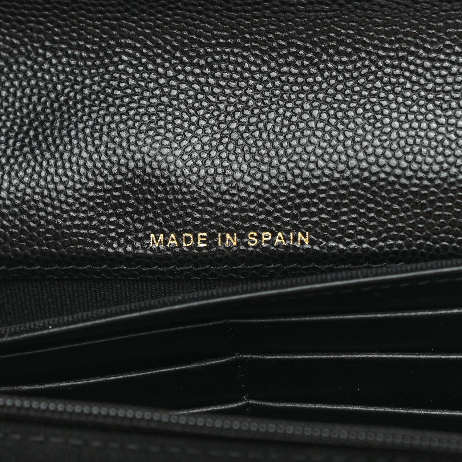 Chanel Caviar Quilted Crystal CC Large Gusset Flap Wallet Black 7 of 9