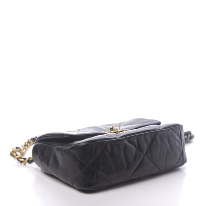 Chanel Lambskin Quilted Medium 19 Flap Black 4 of 11
