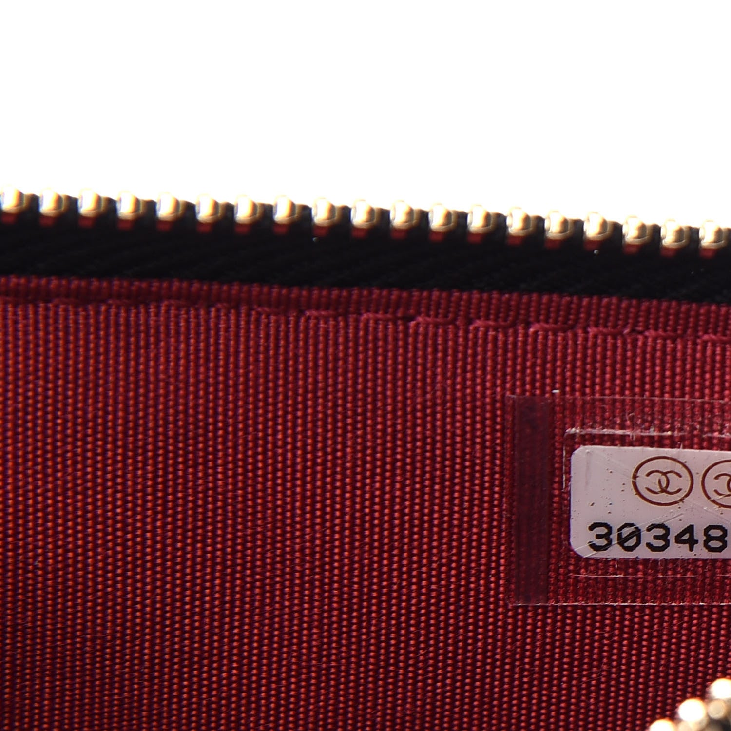 Chanel Goatskin Quilted 19 Flat Wallet Pouch Black 7 of 7