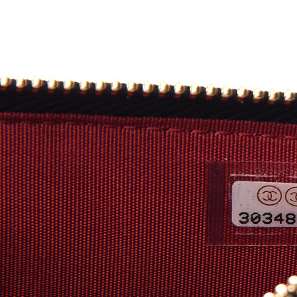 Chanel Goatskin Quilted 19 Flat Wallet Pouch Black 7 of 7