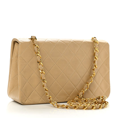 Chanel Lambskin Quilted Small Single Flap Beige 2 of 11