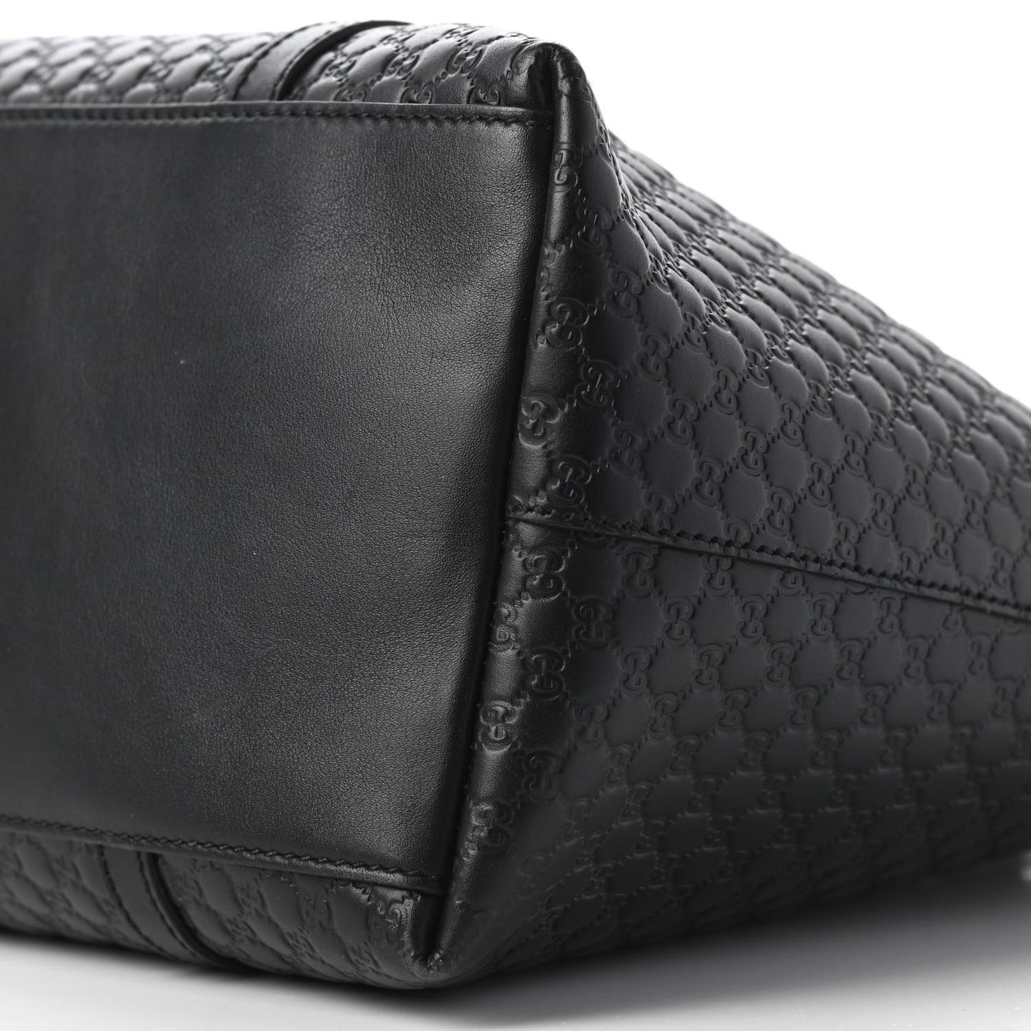 Soft Microguccissima Dome Satchel Black